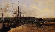 Charles-Francois Daubigny Fishing Port Spain oil painting artist